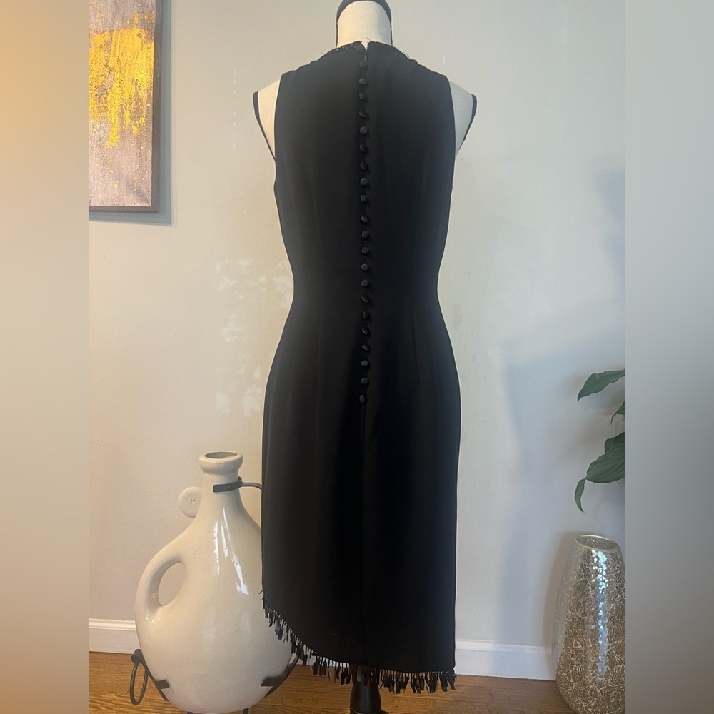 Donna Morgan Black Sheath Cocktail Dress